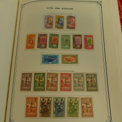 Collection timbres de colonies françaises neufs et oblitérés, volume 1.