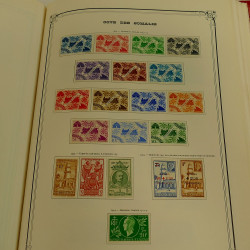 Collection timbres de colonies françaises neufs et oblitérés, volume 1.