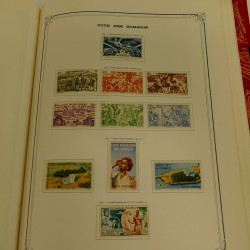 Collection timbres de colonies françaises neufs et oblitérés, volume 1.