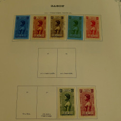 Collection timbres de colonies françaises neufs et oblitérés, volume 2.