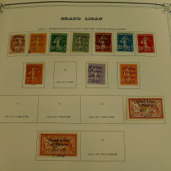 Collection timbres de colonies françaises neufs et oblitérés, volume 2.