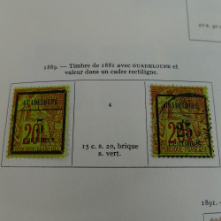 Collection timbres de colonies françaises neufs et oblitérés, volume 2.