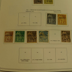 Collection timbres de colonies françaises neufs et oblitérés, volume 2.