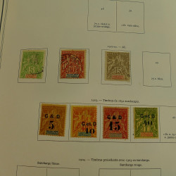 Collection timbres de colonies françaises neufs et oblitérés, volume 2.