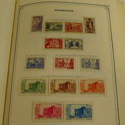 Collection timbres de colonies françaises neufs et oblitérés, volume 2.