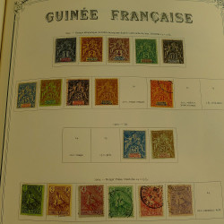 Collection timbres de colonies françaises neufs et oblitérés, volume 2.