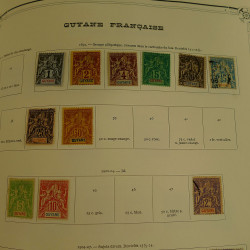 Collection timbres de colonies françaises neufs et oblitérés, volume 2.