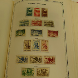 Collection timbres de colonies françaises neufs et oblitérés, volume 2.