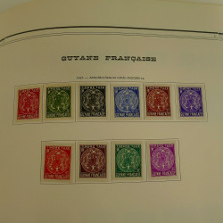 Collection timbres de colonies françaises neufs et oblitérés, volume 2.