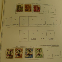 Collection timbres de colonies françaises neufs et oblitérés, volume 2.