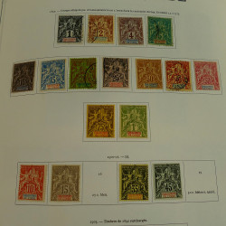 Collection timbres de colonies françaises neufs et oblitérés, volume 2.