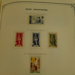 Collection timbres de colonies françaises neufs et oblitérés, volume 2.