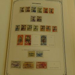 Collection timbres de colonies françaises neufs et oblitérés, volume 2.