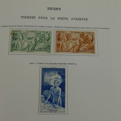 Collection timbres de colonies françaises neufs et oblitérés, volume 2.