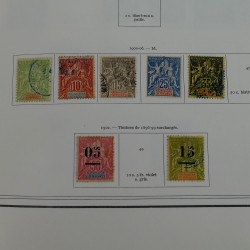 Collection timbres de colonies françaises neufs et oblitérés, volume 2.