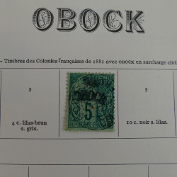 Collection timbres de colonies françaises neufs et oblitérés, volume 3.