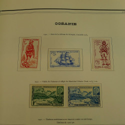 Collection timbres de colonies françaises neufs et oblitérés, volume 3.