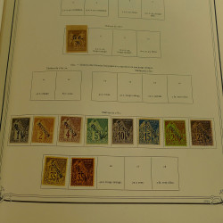 Collection timbres de colonies françaises neufs et oblitérés, volume 3.