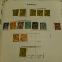 Collection timbres de colonies françaises neufs et oblitérés, volume 3.