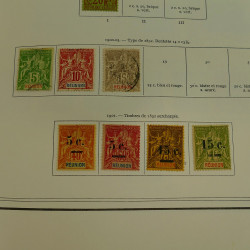 Collection timbres de colonies françaises neufs et oblitérés, volume 3.