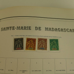 Collection timbres de colonies françaises neufs et oblitérés, volume 3.