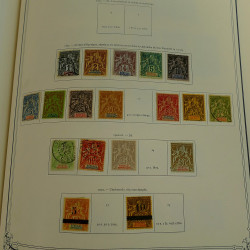 Collection timbres de colonies françaises neufs et oblitérés, volume 3.