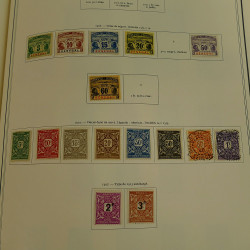 Collection timbres de colonies françaises neufs et oblitérés, volume 3.