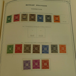 Collection timbres de colonies françaises neufs et oblitérés, volume 3.