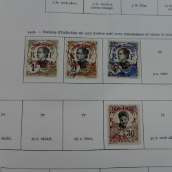 Collection timbres de colonies françaises neufs et oblitérés, volume 3.