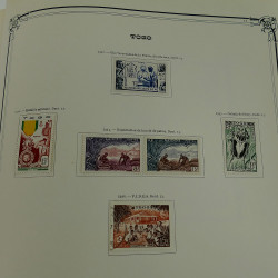 Collection timbres de colonies françaises neufs et oblitérés, volume 3.