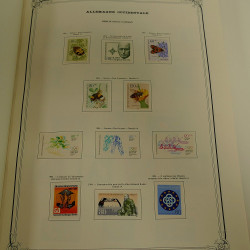 Collection timbres d'Allemagne Occidentale neufs et oblitérés en album.