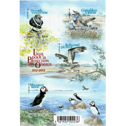 Feuillet de 4 timbres Protection des oiseaux F4656 neuf**.
