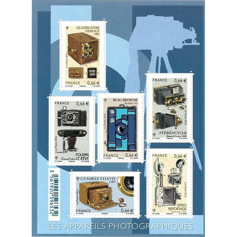 Feuillet de 6 timbres Appareils photo F4916 neuf**.