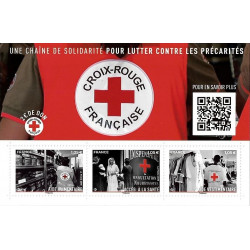 Feuillet de 3 timbres Croix-Rouge N°F5350 neuf**.