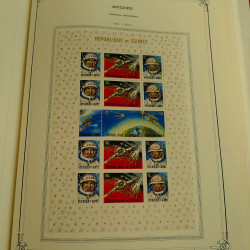 Collection timbres de Guinée Française 1958-1994 neufs et oblitérés en album.