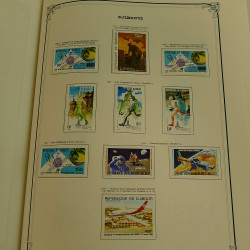 Collection timbres de Cote d'Ivoire et Djibouti neufs et oblitérés en album.