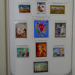 Collection timbres de Congo, Dahomey neufs en album.