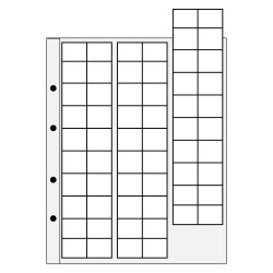 Recharges Caravelle 60 cases pour monnaies 22mm.