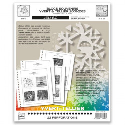Jeux SC France blocs souvenirs Yvert 2008-2023 avec pochettes.