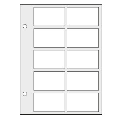 Recharges Futura Yvert à 10 poches pour télécartes. (T10)