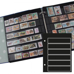 Album Futura garni de 10 recharges GIGA à 7 bandes pour timbres-poste.