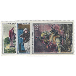 Musée imaginaire timbres de France N°1363-1365 série neuf**.