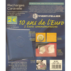 Recharges Caravelle pour 2 euros commémoratives 10 ans de l'Euro.