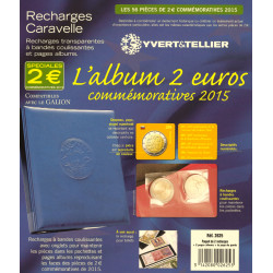 Recharges Caravelle pour 2 euros commémoratives 2015.