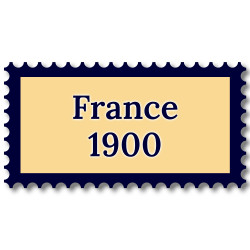 France 1900 année complète de timbres neufs**.