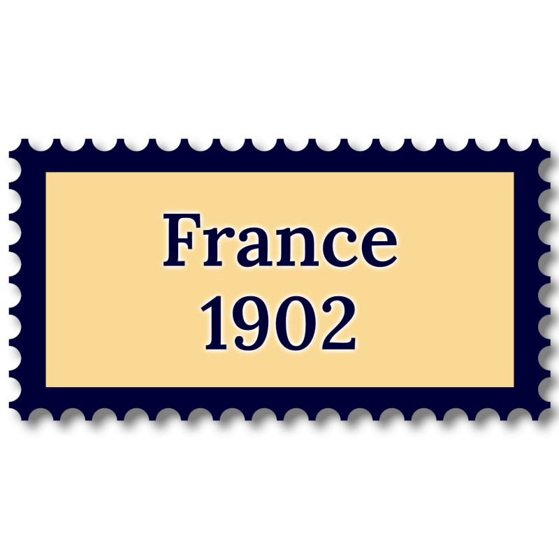 France 1902 année complète de timbres neufs**.