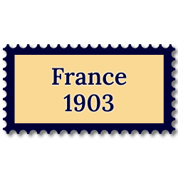 France 1903 année complète de timbres neufs**.