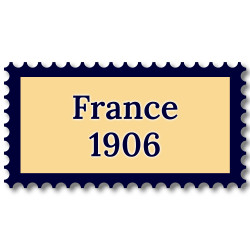 France 1906 année complète de timbres neufs**.