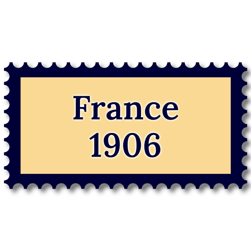 France 1906 année complète de timbres neufs**.