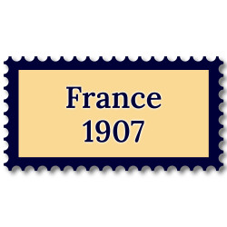 France 1907 année complète de timbres neufs**.